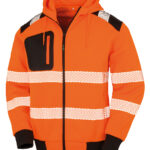 Recycled robust zipped safety hoodie