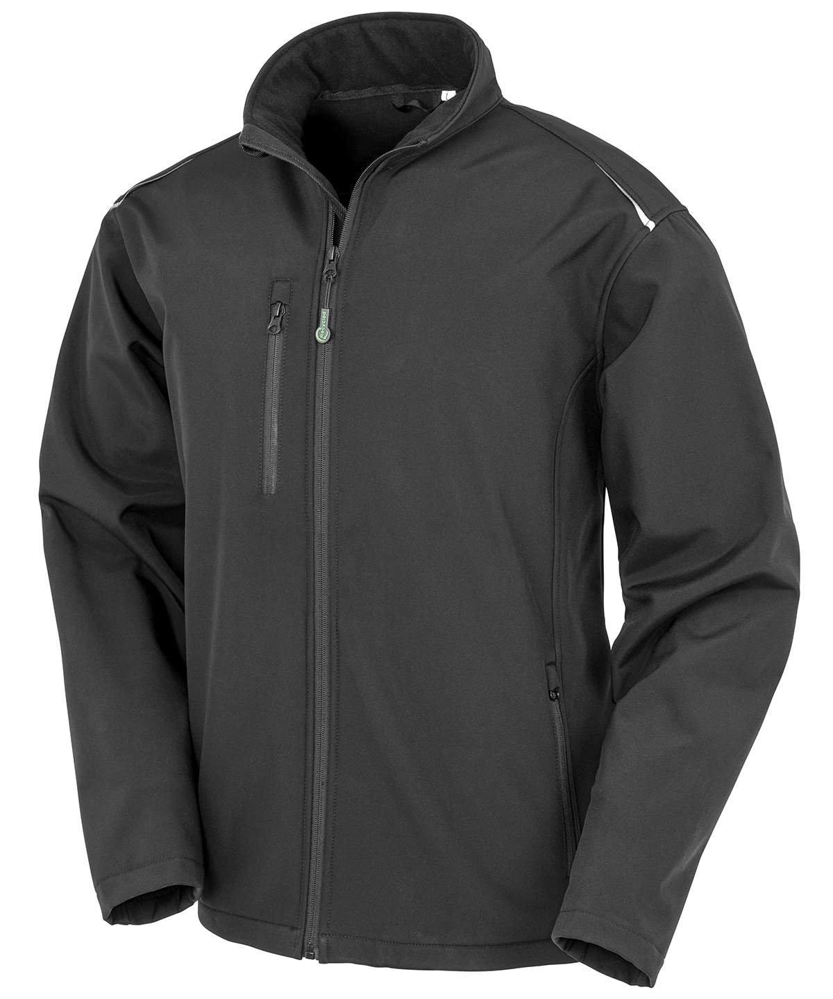 R900X_Black_FT Recycled 3-layer printable softshell jacket - Image 1