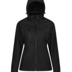 Women's venturer 3-layer hooded softshell jacket