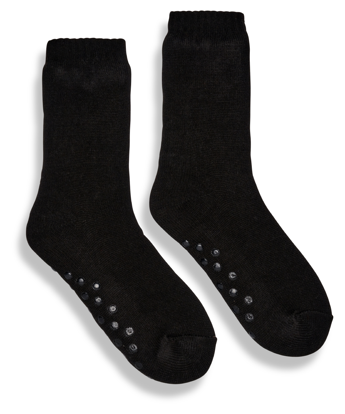 RI008_Black_FT The Ribbon luxury Eskimo-style fleece socks - Image 1