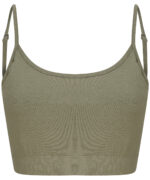 Women's sustainable fashion cropped cami top with adjustable straps - Image 4