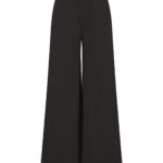 Women's sustainable fashion wide leg joggers