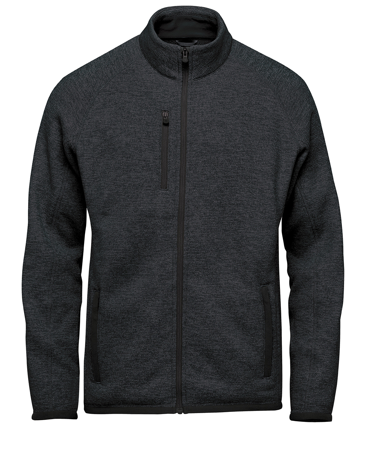 ST204_BlackHeather_FT Avalante full-zip fleece jacket - Image 1
