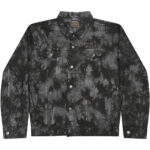 Tie-dye denim jacket