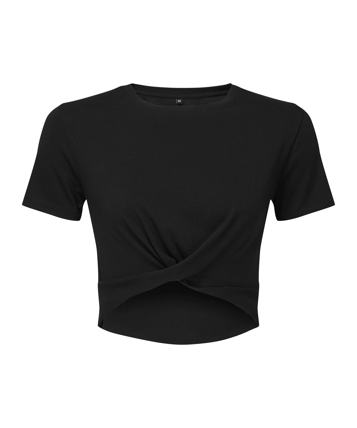 TR068_Black_FT Women's TriDriĀ® twist crop top - Image 1