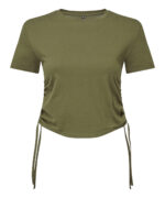 Women's TriDri® ruched crop top - Image 3