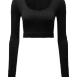Women's TriDri® ribbed seamless 3D fit" crop top"