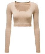 Women's TriDri® ribbed seamless 3D fit" crop top" - Image 4