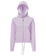 Women's TriDri® recycled cropped oversize full-zip hoodie - Image 3
