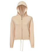 Women's TriDri® recycled cropped oversize full-zip hoodie - Image 6