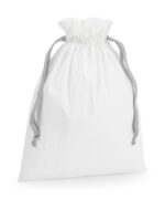 Cotton gift bag with ribbon drawstring - Image 2