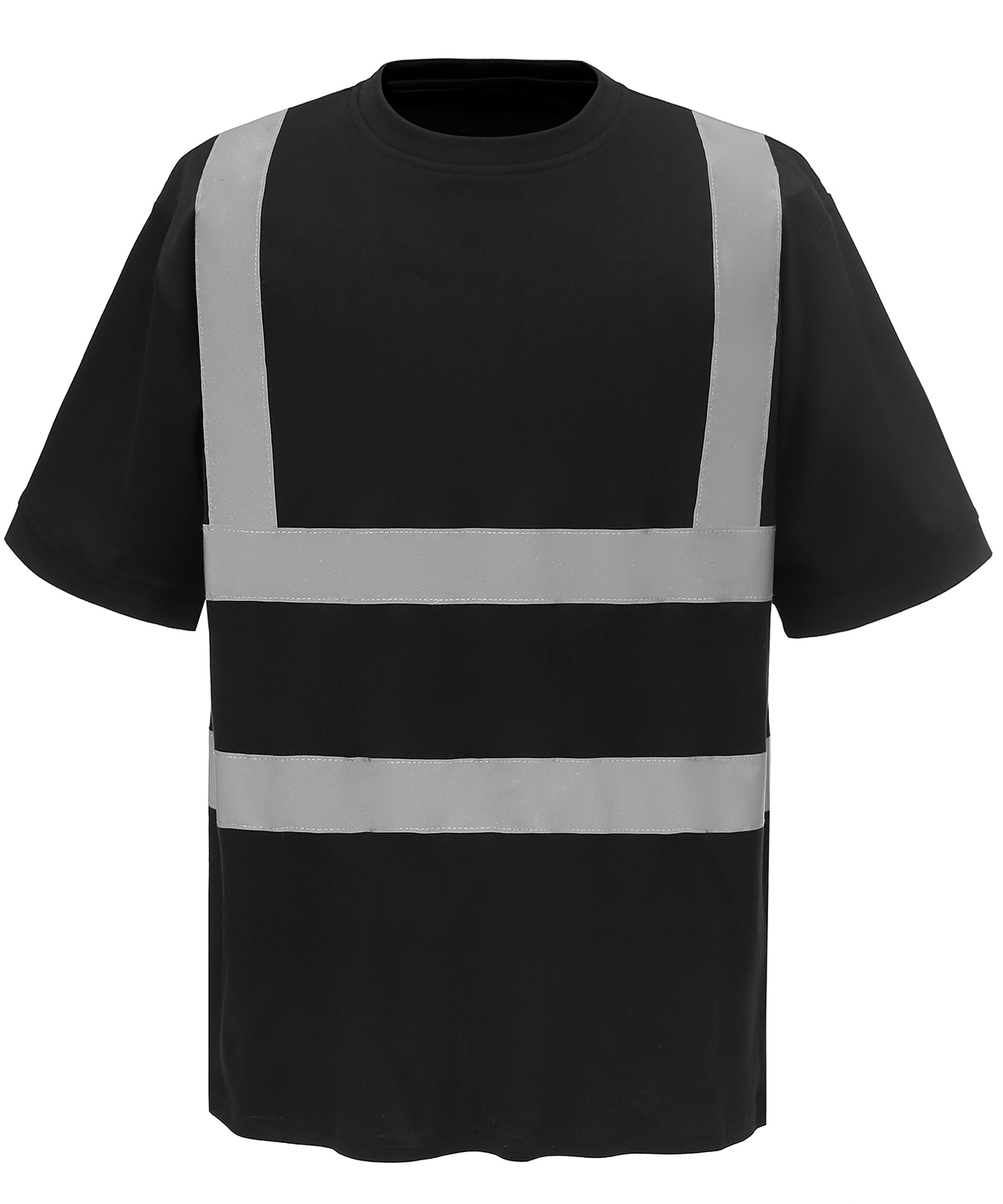 YK025_Black_FT Hi-vis short sleeve t-shirt (HVJ410) - Image 1