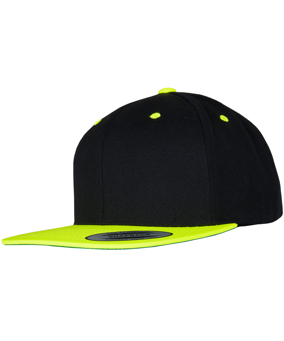 YP002_Black_NeonYellow_FT The classic snapback 2-tone (6089MT) - Image 1