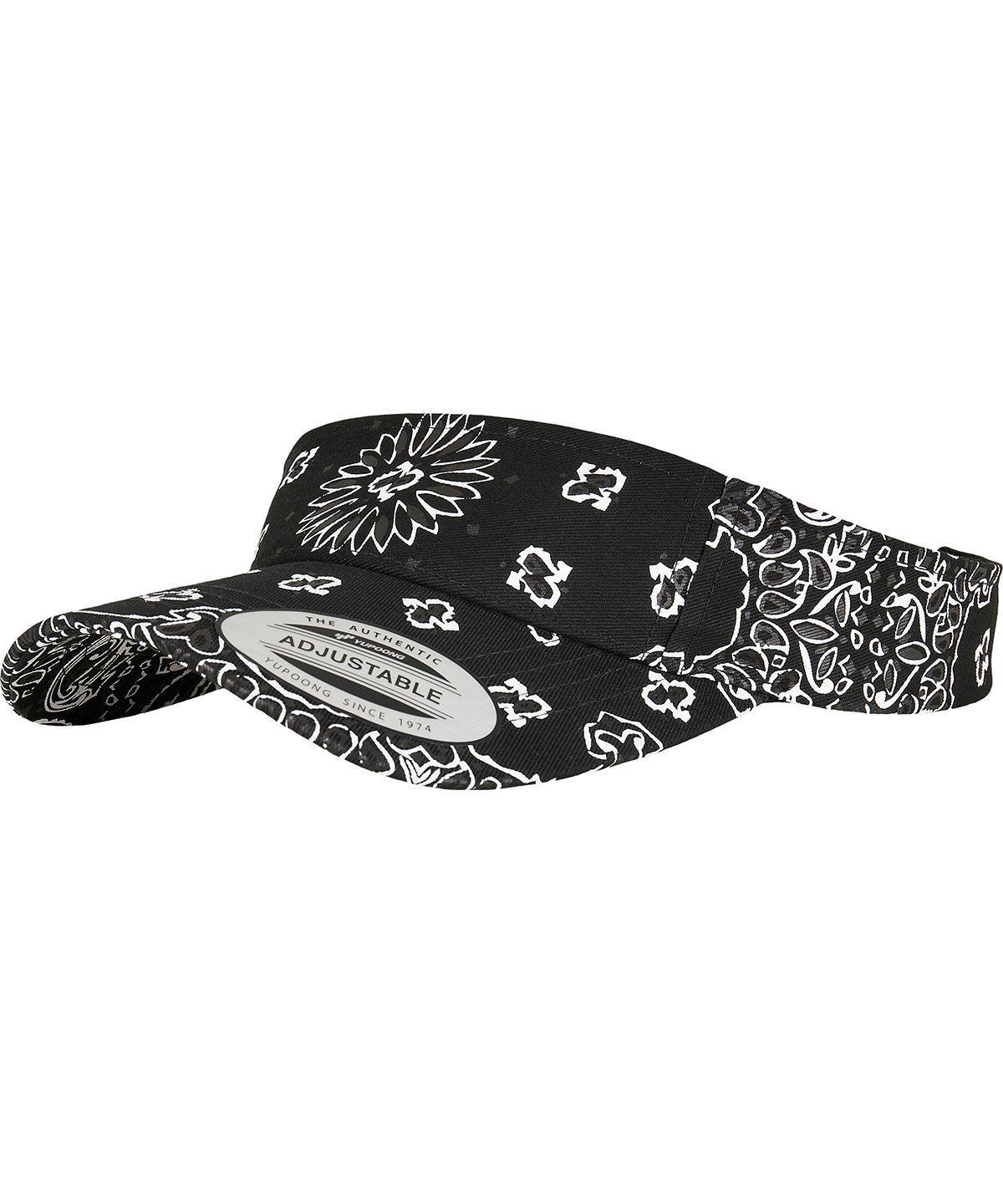 YP143_Black_FT Bandana print visor (8888BP) - Image 1