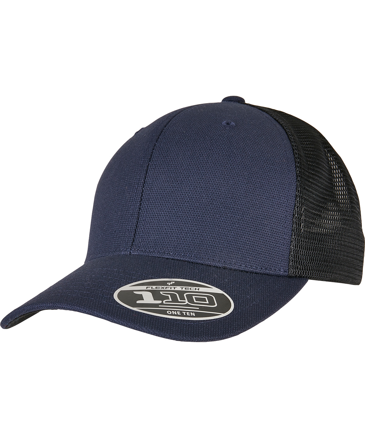 YP190_Navy_Black_FT 110 Structured canvas trucker (110ST) - Image 1