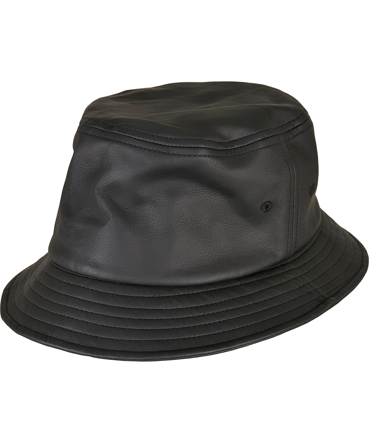 YP201_Black_FT Imitation leather bucket hat (5003IL) - Image 1