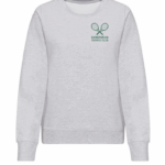 GOSFIELD LAWN TENNIS - JH30F LADIES SWEATSHIRT  –  HEATHER GREY - *NON REFUNDABLE
