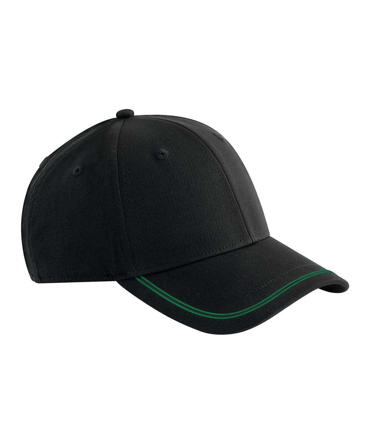 B166R_Black_KellyGreen_FT Match day cap - Image 1
