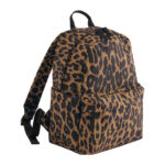 Leopard print mini backpack