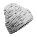 Chunky knit reverse patch beanie