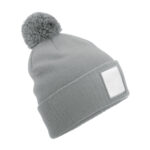 Appliqué patch pom beanie