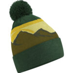 Mountain peaks pom pom beanie