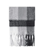 Fluffy check scarf - Image 3
