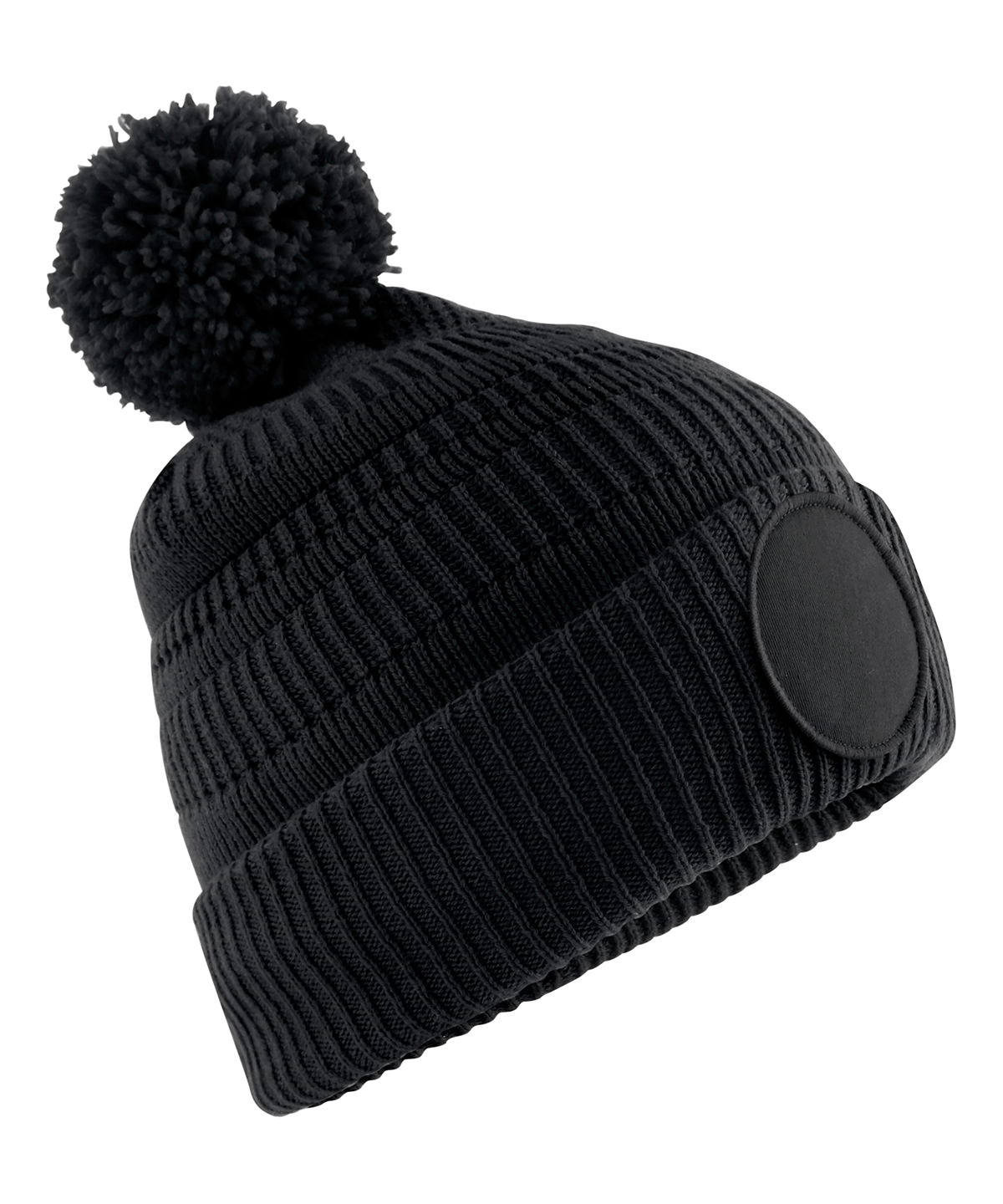 B530R_Black_FT Fan patch beanie - Image 1