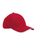 EarthAware® classic organic cotton 6-panel cap – sandwich peak - Image 4