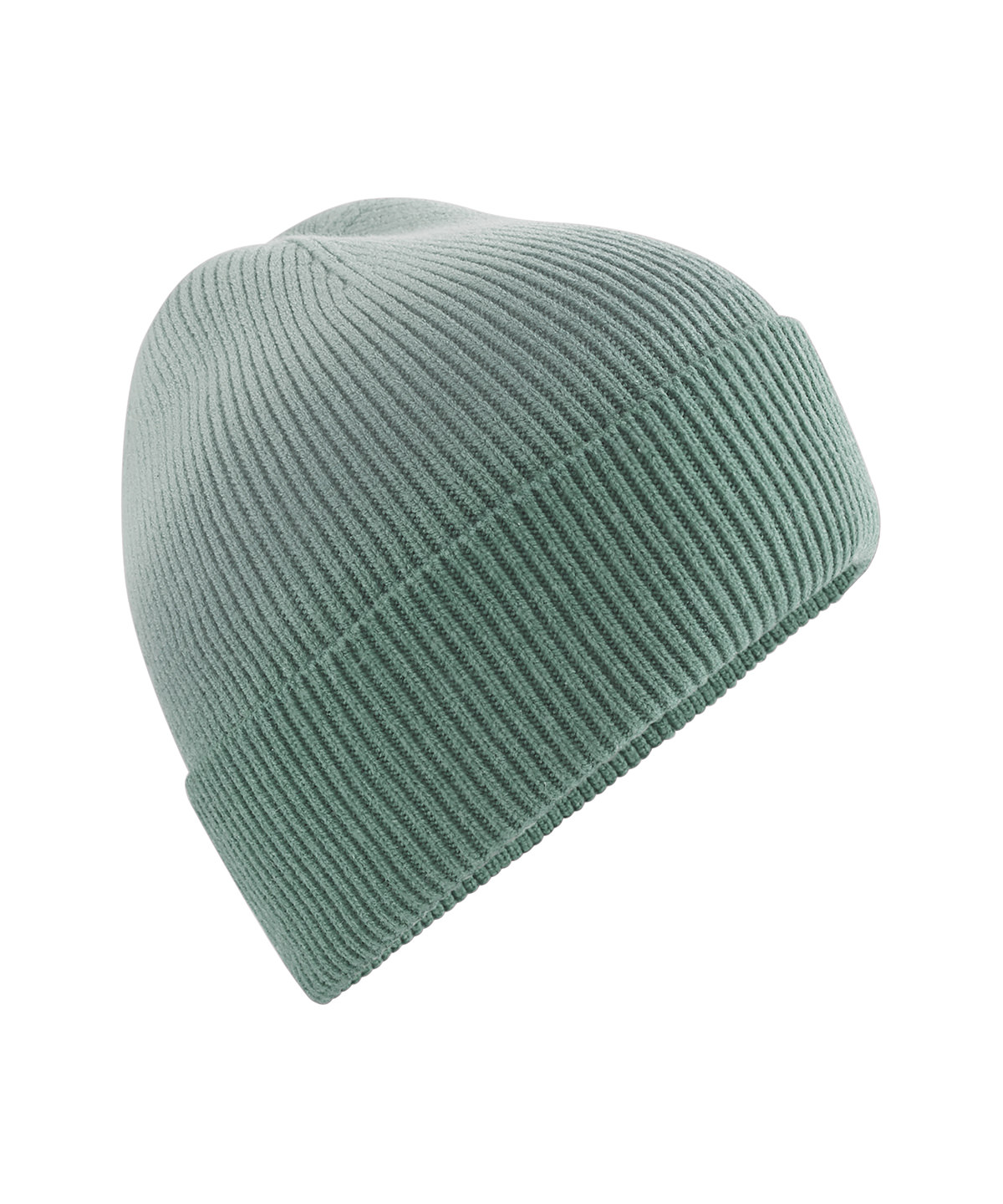 BC533_DustyGreenDipDye_FT Dip-dye beanie - Image 1