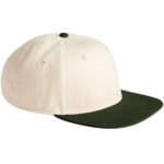 Contrast flat peak 6-panel cap