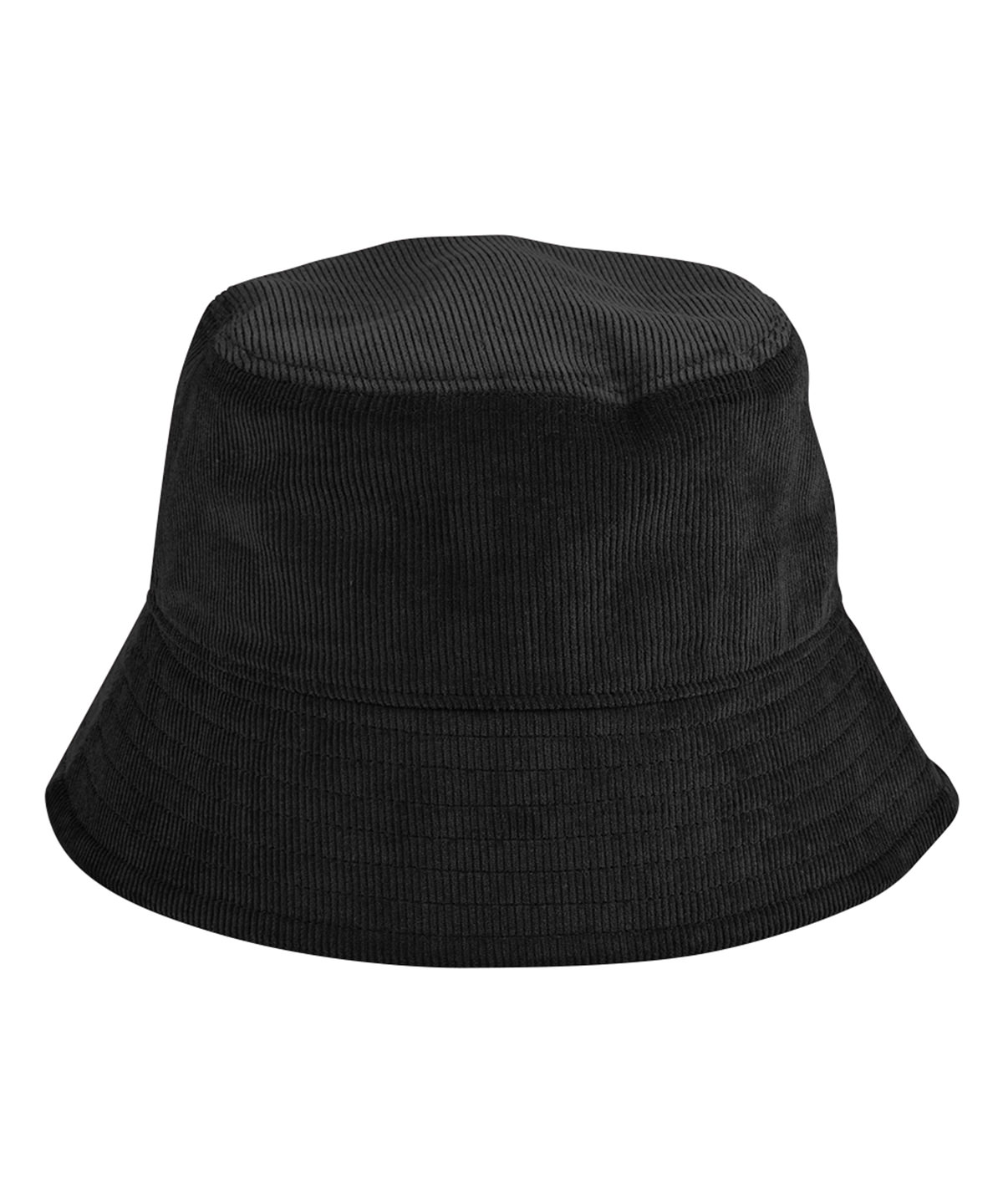 BC687_Black_FT EarthAware® organic cord bucket hat - Image 1