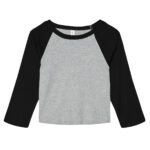 Women’s micro rib 3/4 raglan baby t-shirt