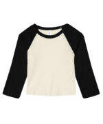 Women’s micro rib 3/4 raglan baby t-shirt - Image 2