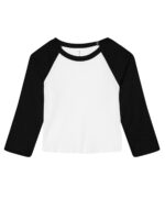 Women’s micro rib 3/4 raglan baby t-shirt - Image 3