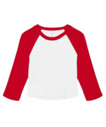 Women’s micro rib 3/4 raglan baby t-shirt - Image 6