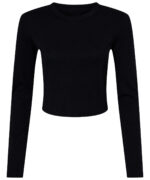 Women’s micro rib long sleeve baby t-shirt - Image 2