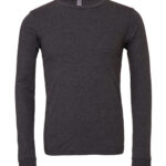 Unisex heather CVC long sleeve t-shirt