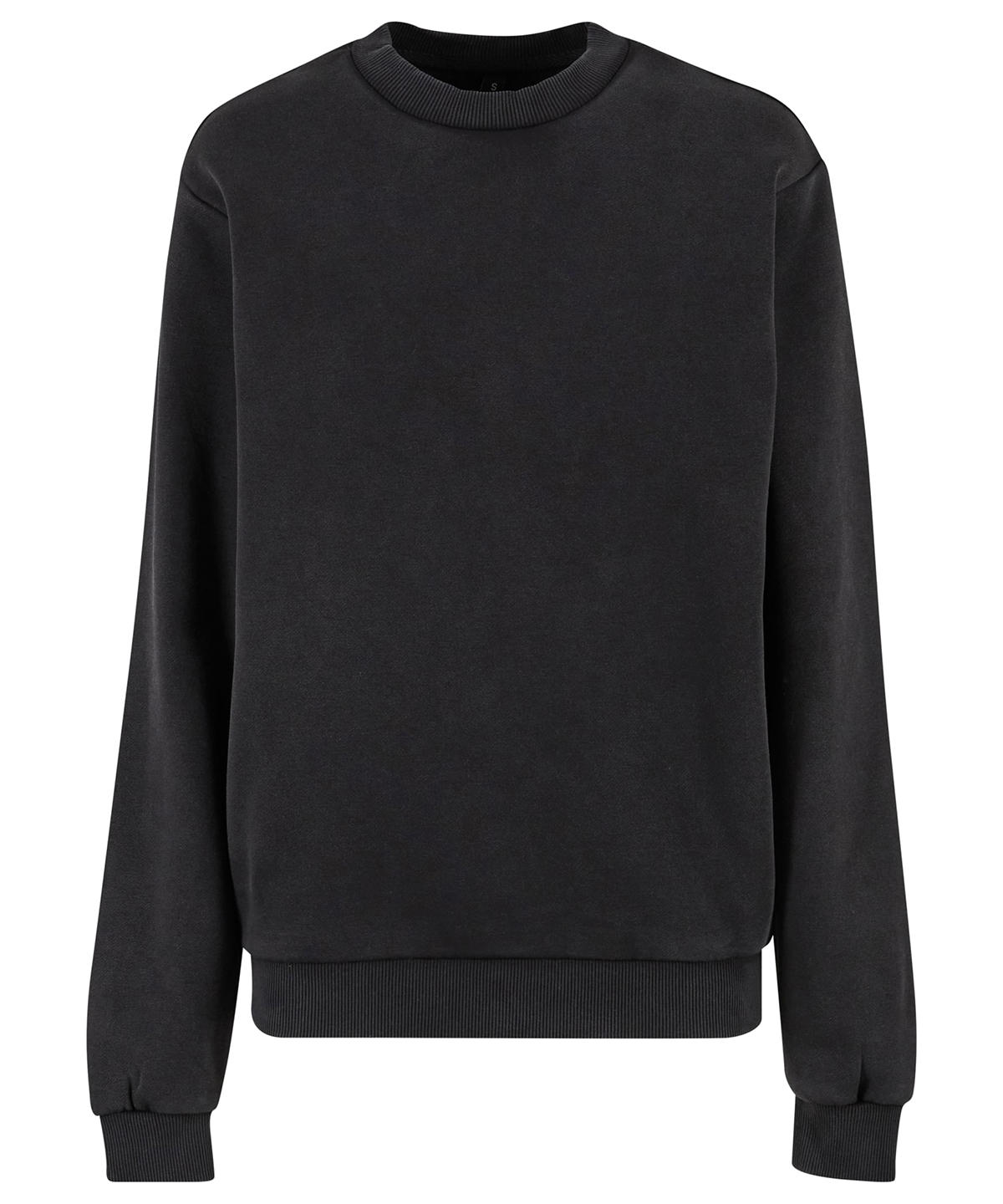 BY301_Black_FT Women’s vintage heavy crew neck - Image 1