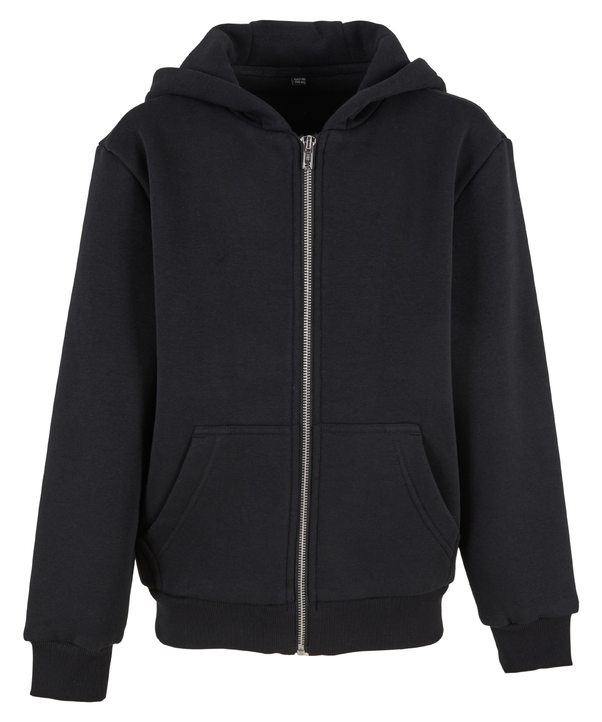 BY316_Black_FT Kids fluffy zip hoodie - Image 1