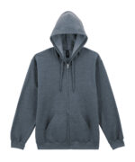 Softstyle™ midweight fleece adult full-zip hooded sweatshirt - Image 2