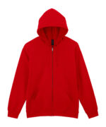 Softstyle™ midweight fleece adult full-zip hooded sweatshirt - Image 8