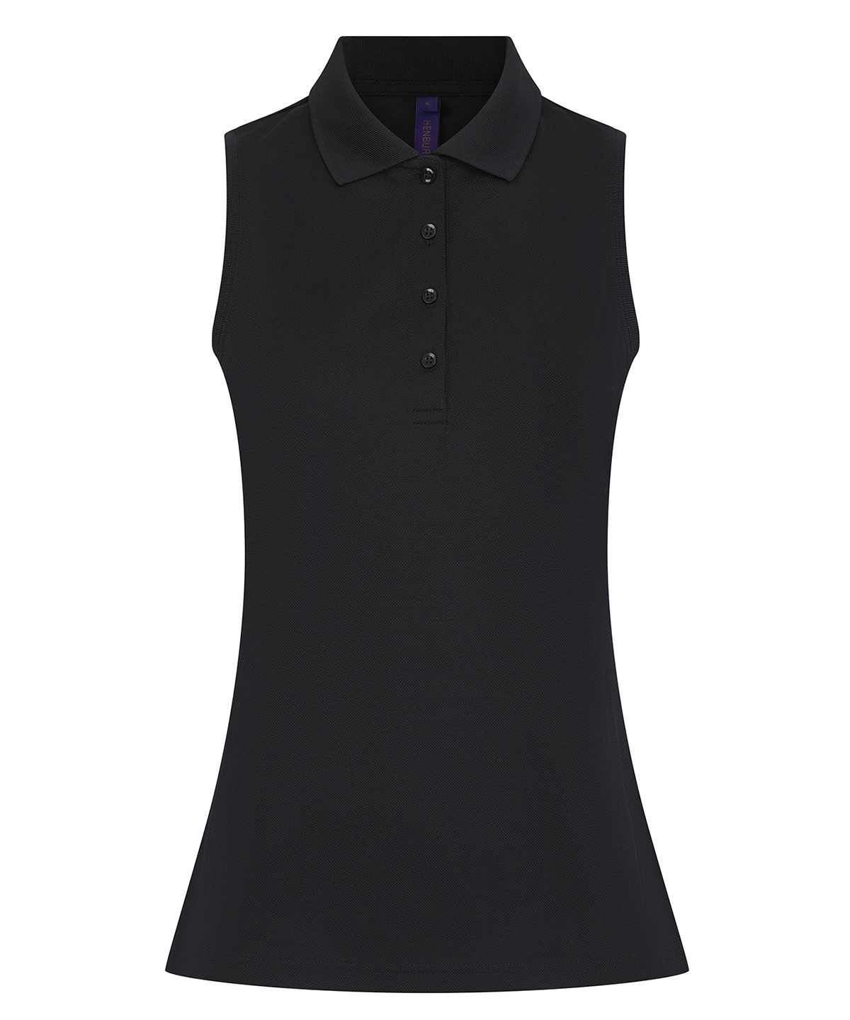 HB477_Black_FT Women’s sleeveless Coolplus® polo shirt - Image 1