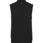 Sleeveless zip-through jumper