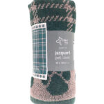 Jumbo terry jacquard dog towel
