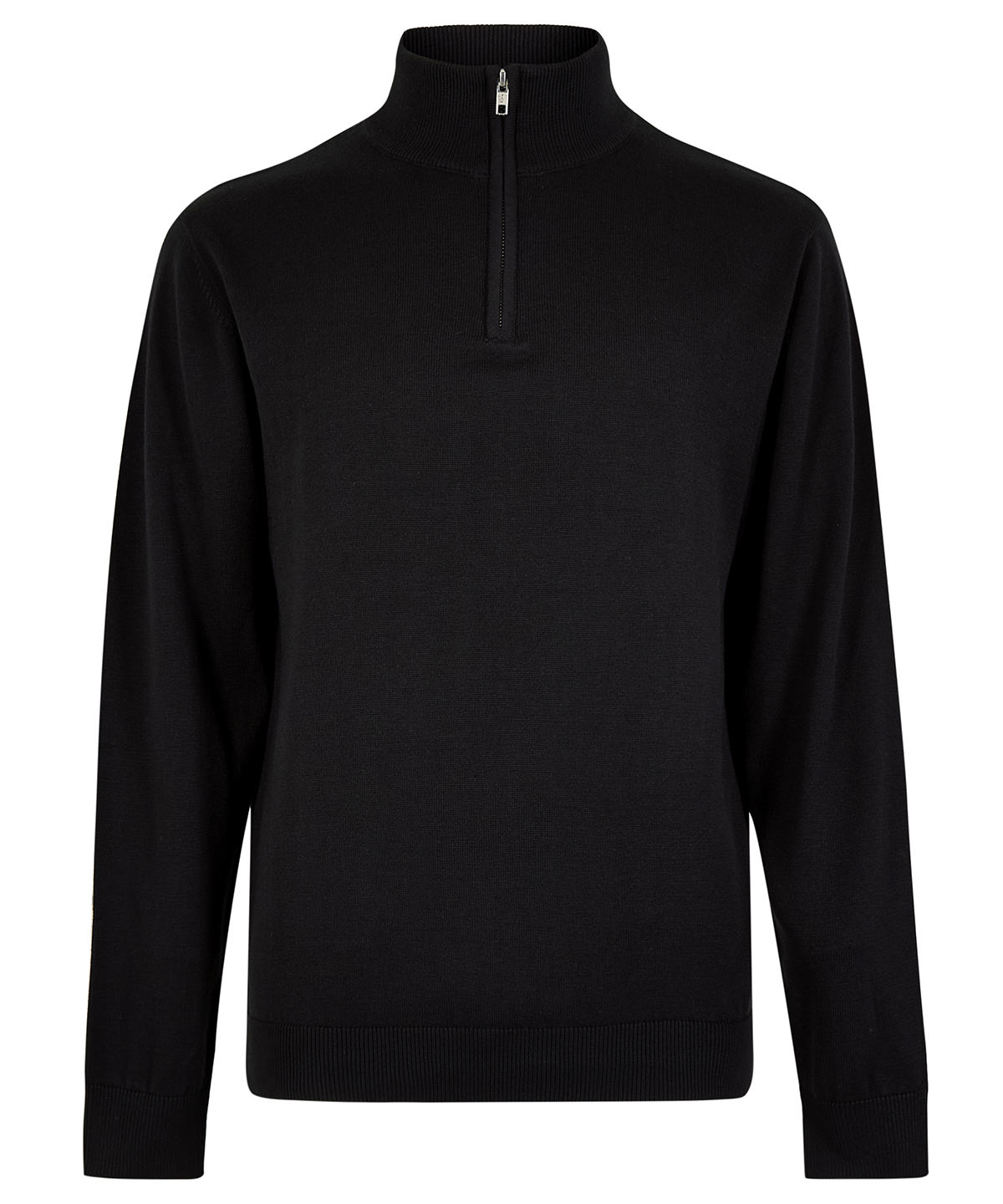 KK254_Black_FT Regular fit Arundel 1/4-zip sweater - Image 1