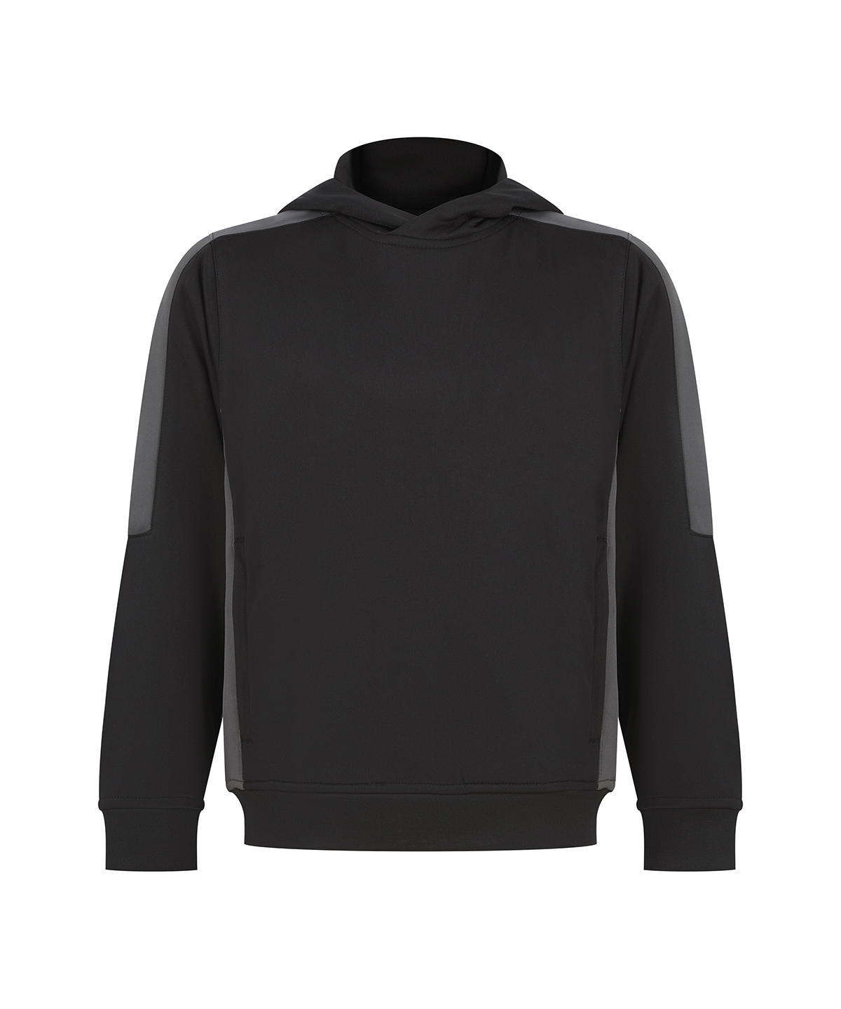 LV342_Black_GunmetalGrey_FT Kids' team hoodie - Image 1