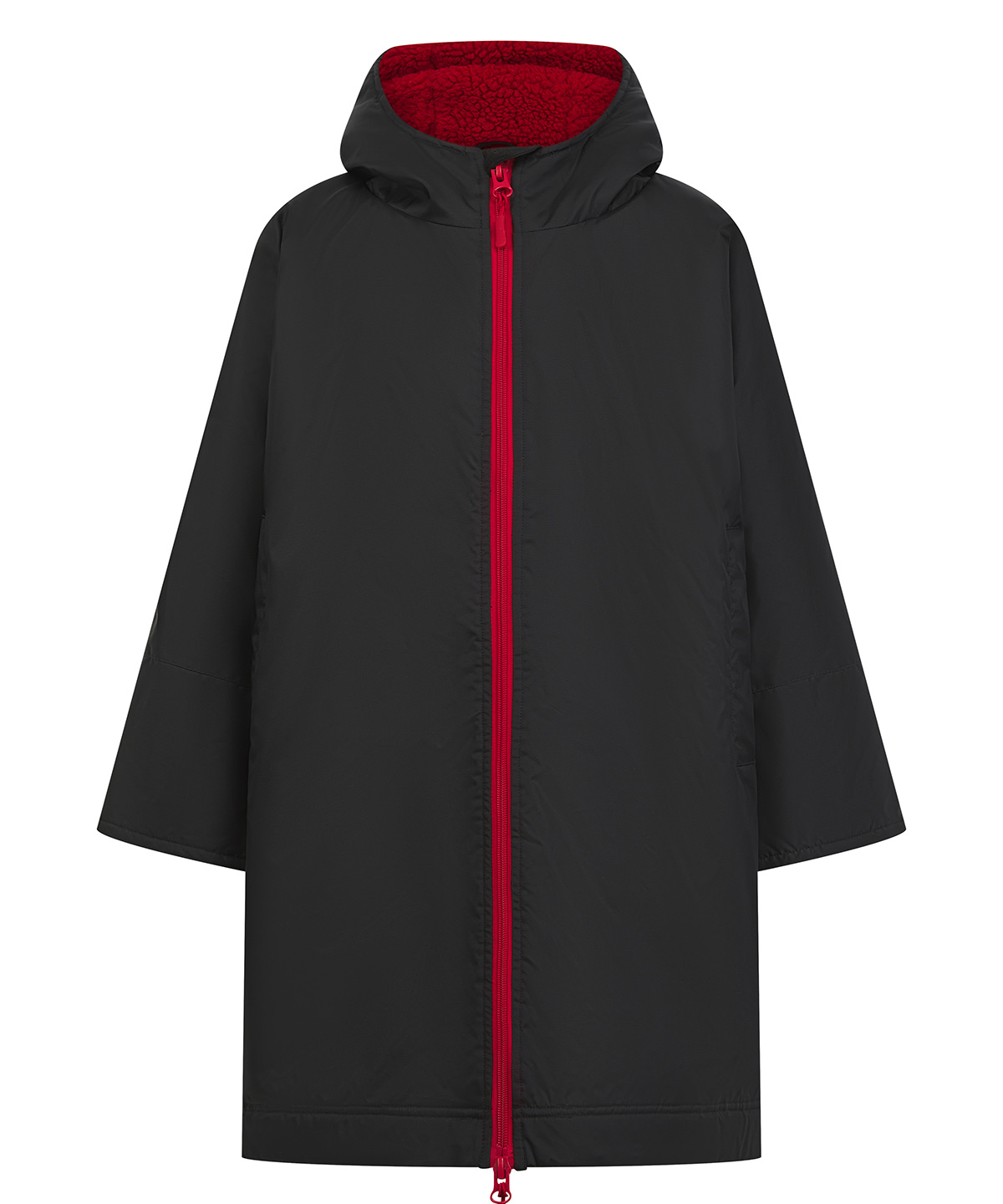 LV691_Black_Red_FT Kids all-weather robe - Image 1