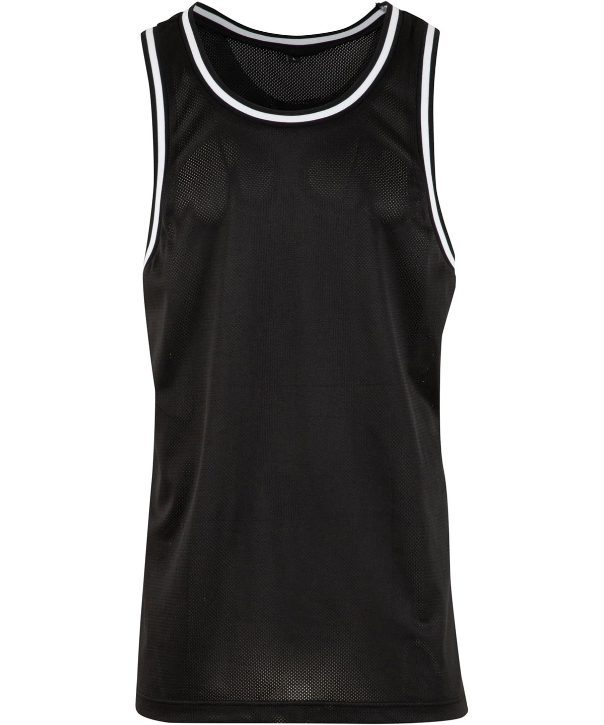 NM034_Black_FT Mesh tank top - Image 1