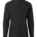 Women's banded collar 'grandad' shirt